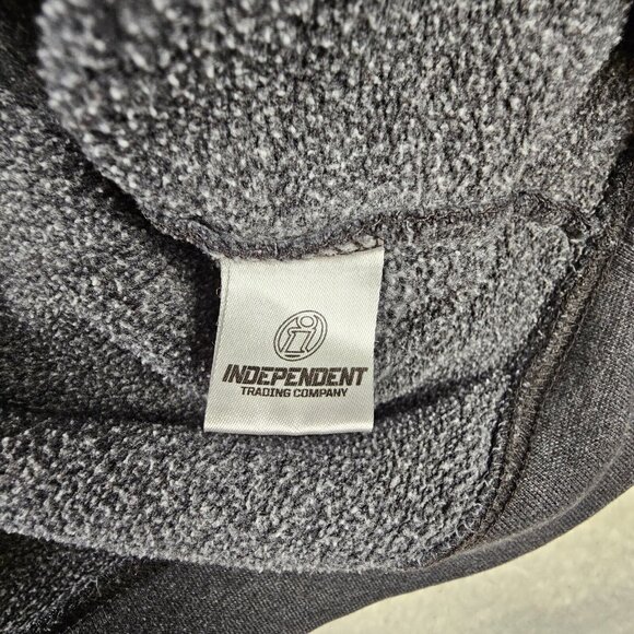 Santa Cruz Sweatshirt Women's Large Faded Black Hoodie Double Sided Pink Logo - Picture 8 of 13